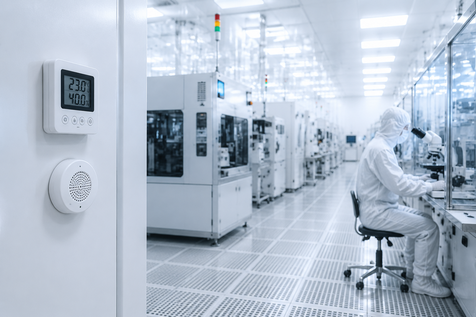 Semiconductor Cleanroom Photolithography Bay Temperature and Humidity Tolerance Control