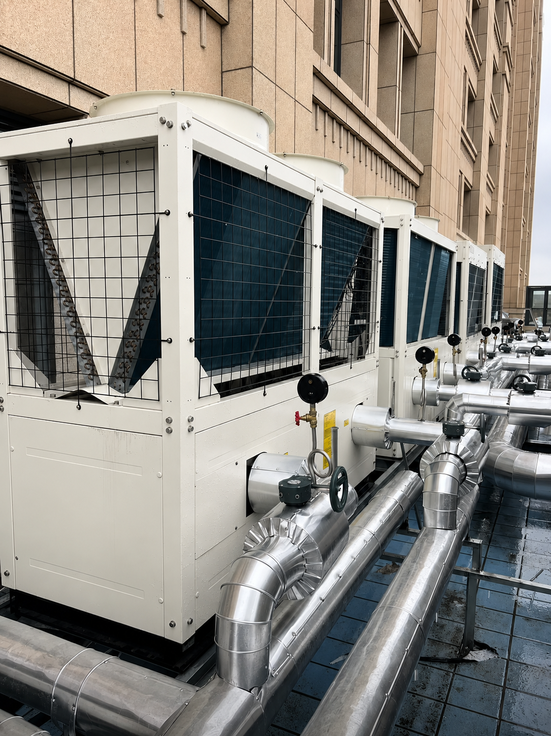 Heat recovery simultaneous mode total operating cost reduction