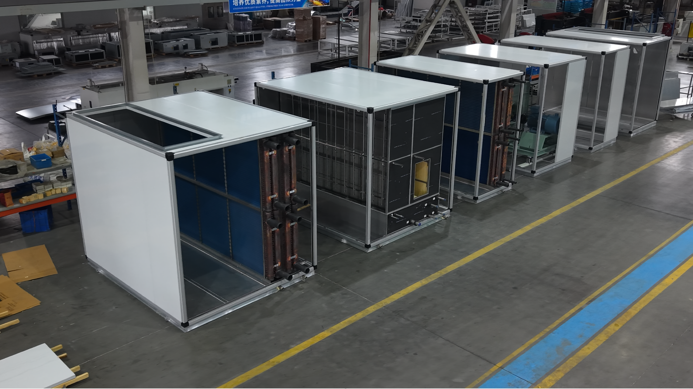 Chilled Water AHU with 4, 6, or 8 Row Coil Options