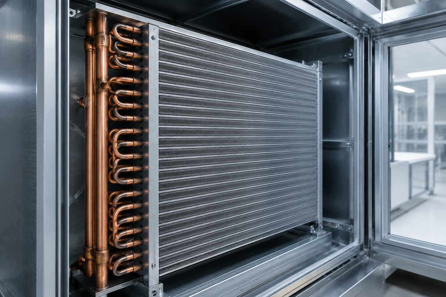 Copper remains the preferred material for cleanroom cooling coils