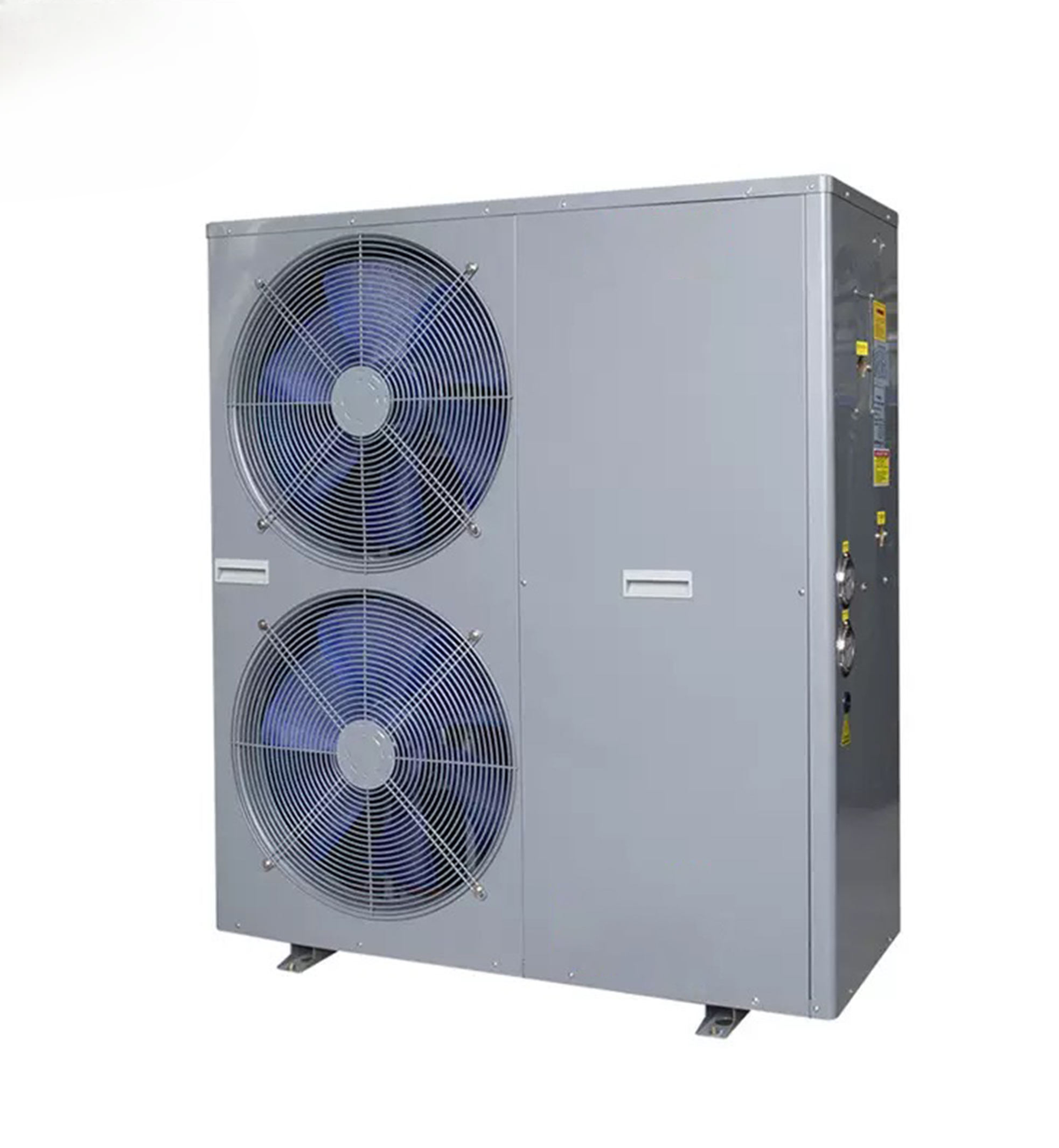 How a 4-pipe air-to-water heat pump works diagram
