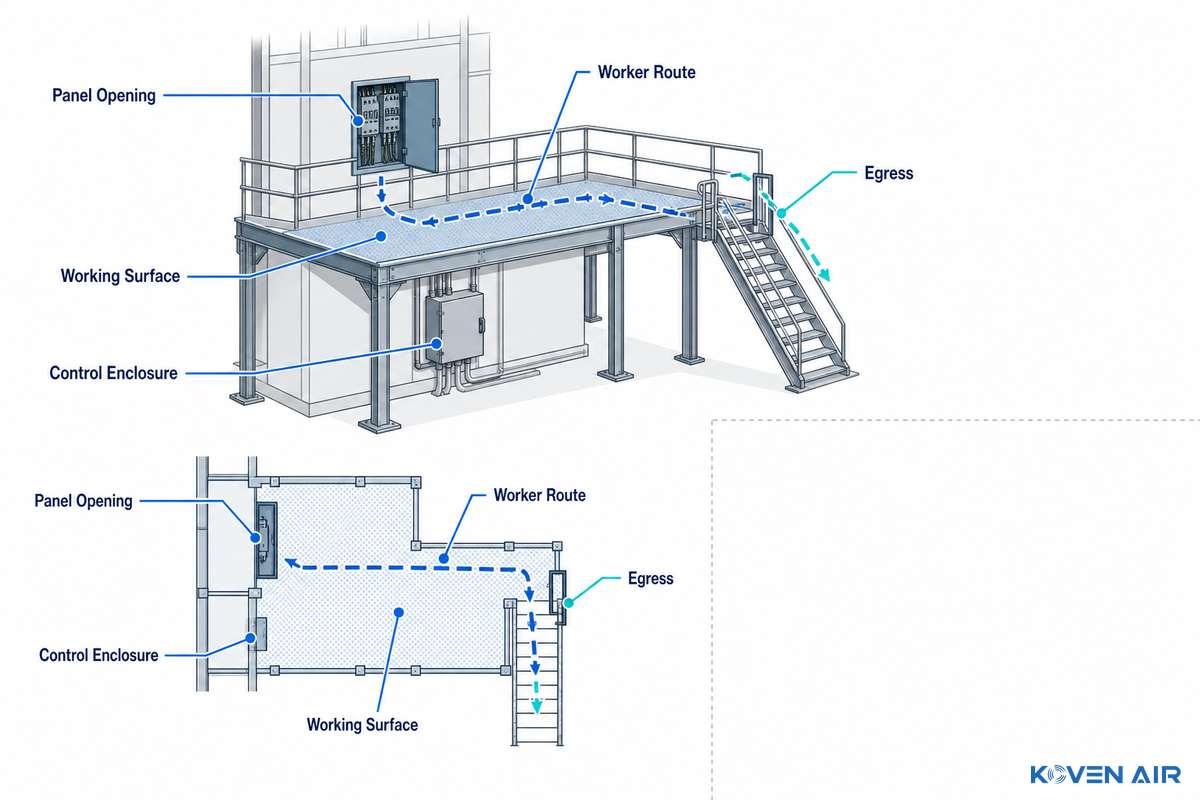 Turn mounting, lifting, and access into one work package - Koven Air