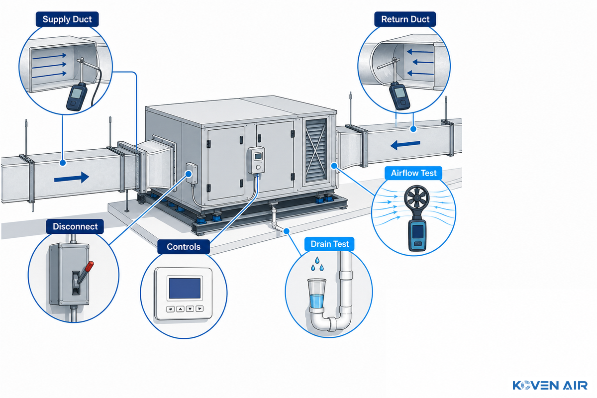 Condensate drainage is a commissioning item, not a finishing detail - Koven Air