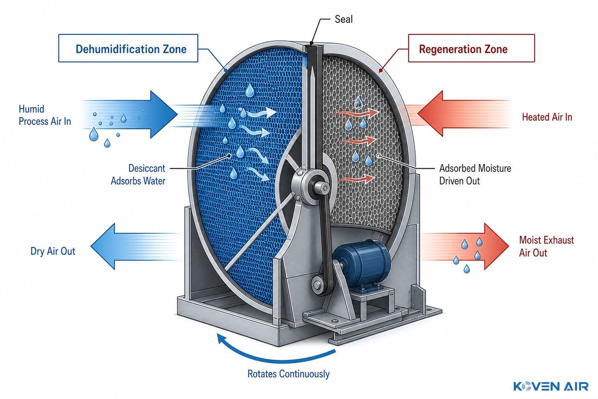 What Is a Commercial Desiccant Dehumidifier? — Koven Air