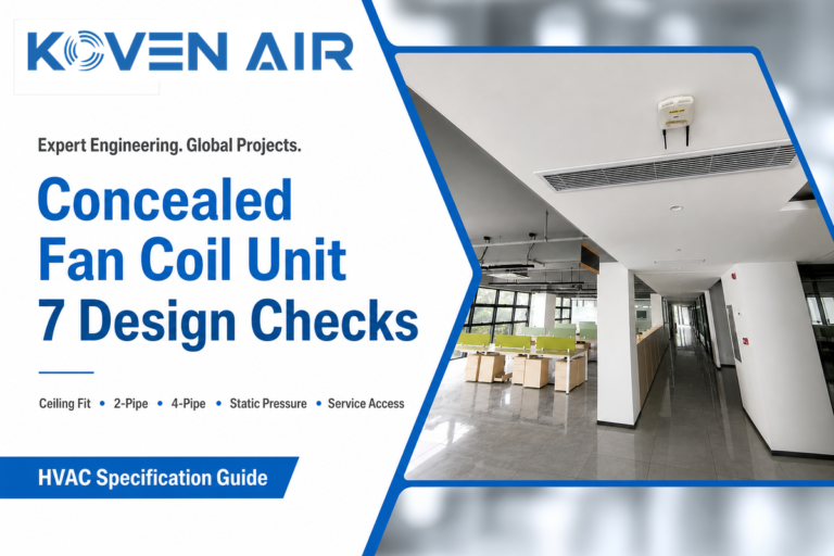 Concealed Fan Coil Unit Guide: 7 Specification Checks