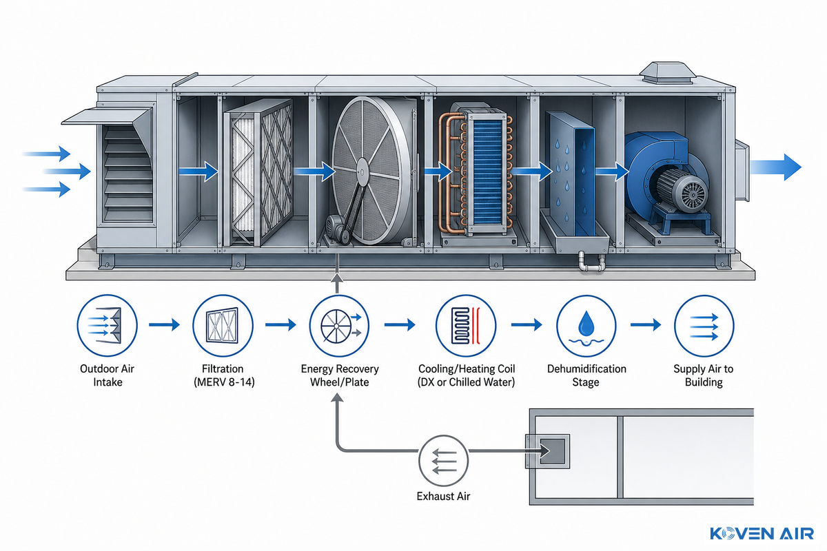 How a DOAS Rooftop Unit Works — Koven Air