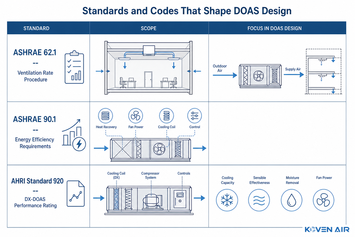 Standards and Codes That Shape DOAS Design — Koven Air