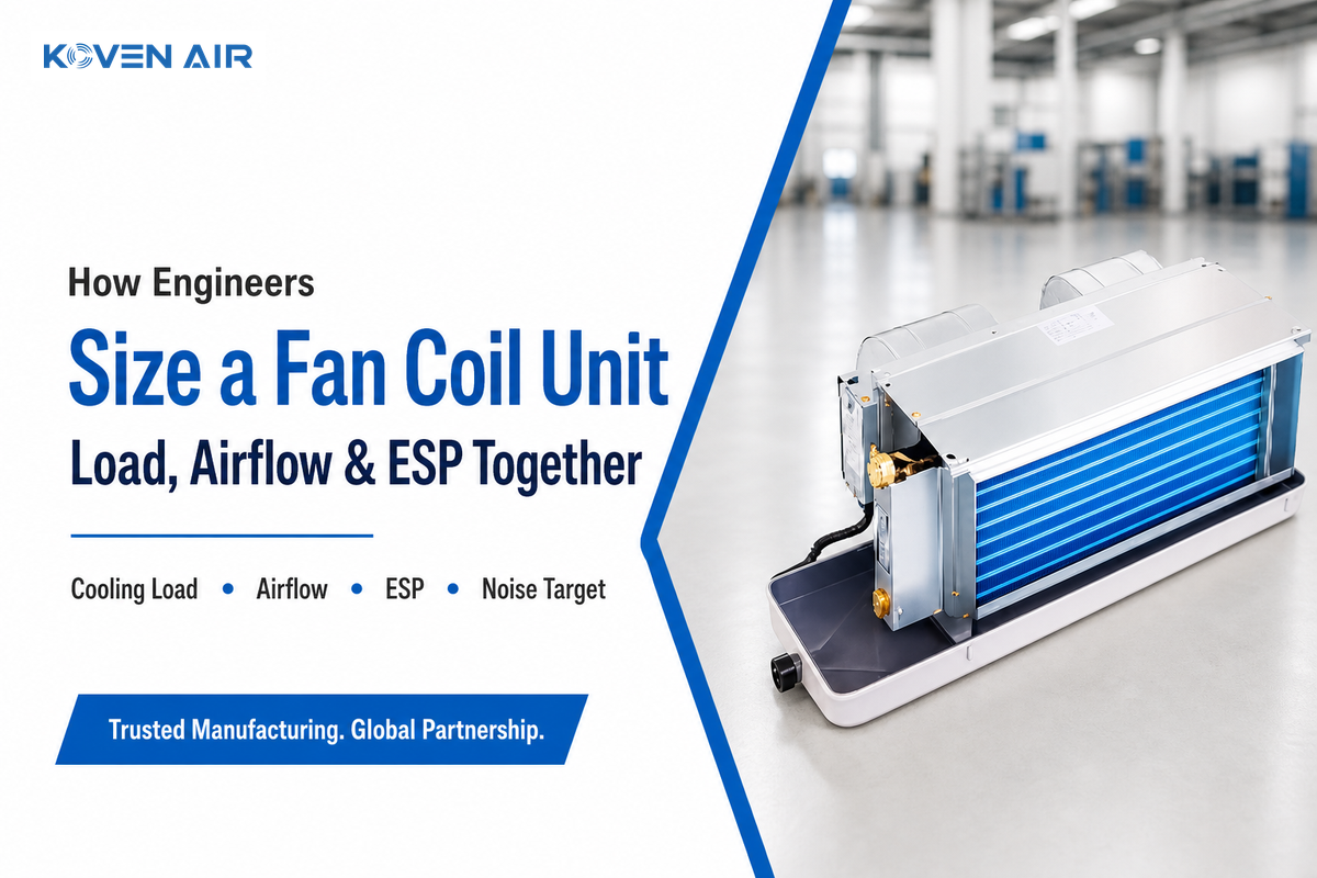How Engineers Actually Size a Fan Coil Unit — Koven Air