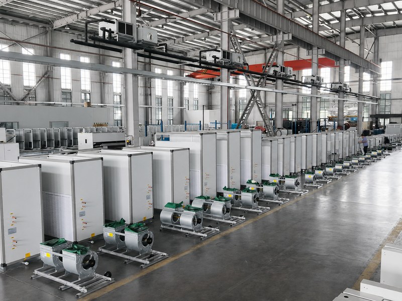 Koven AHU units on 72-hour factory aging burn-in line