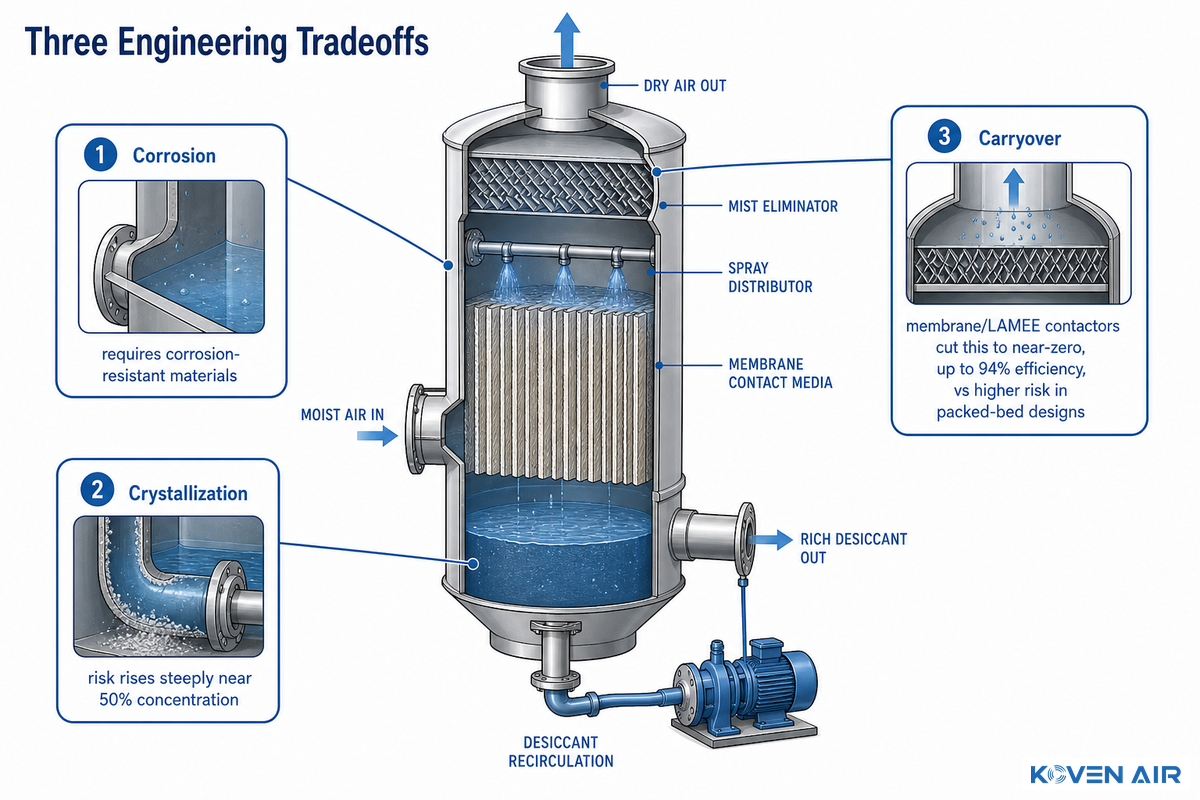 The Engineering Tradeoffs, Corrosion, Crystallization & Carryover — Koven Air