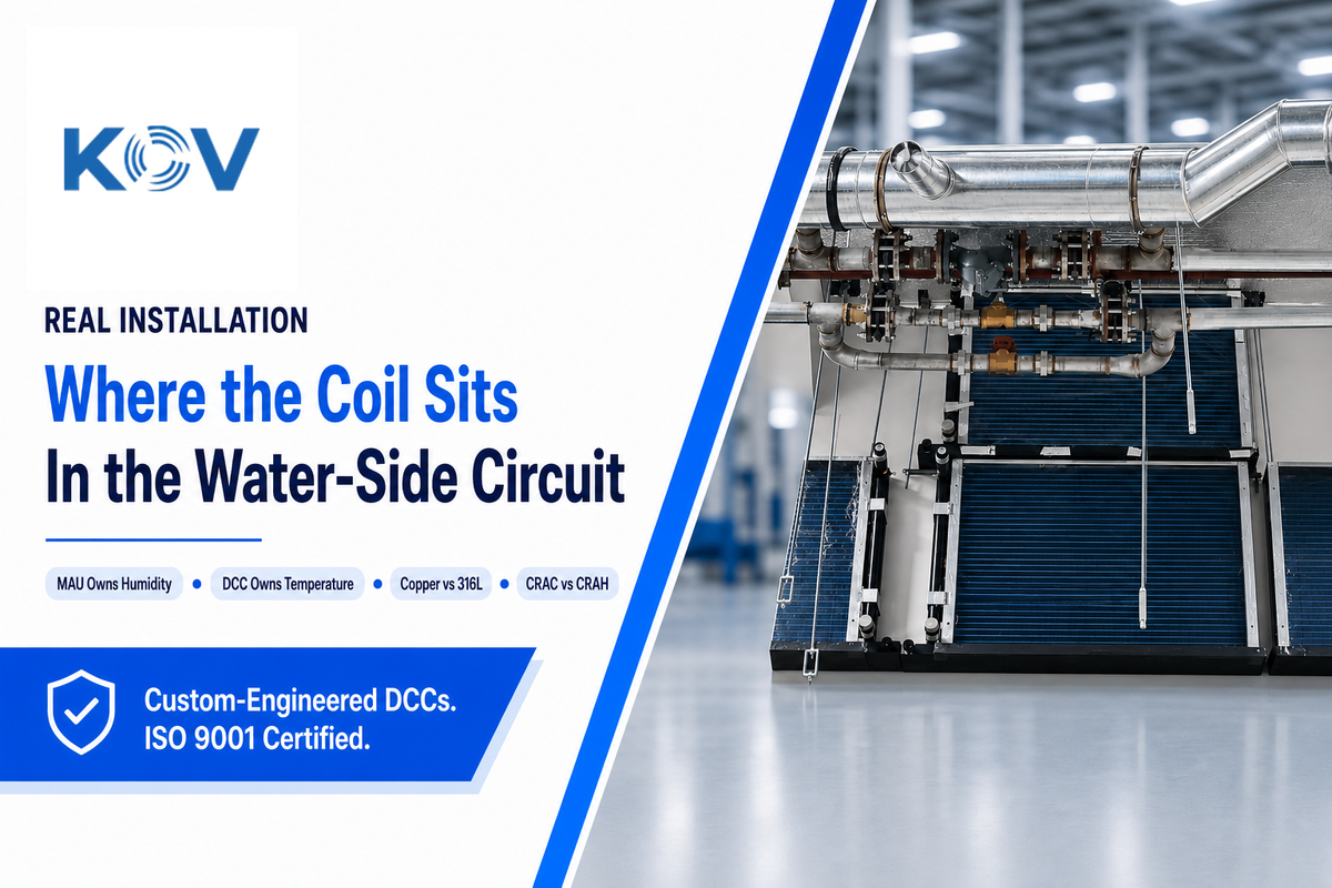 Material, Airflow Direction, and Where a Dry Coil Sits in Your AHU — Koven Air