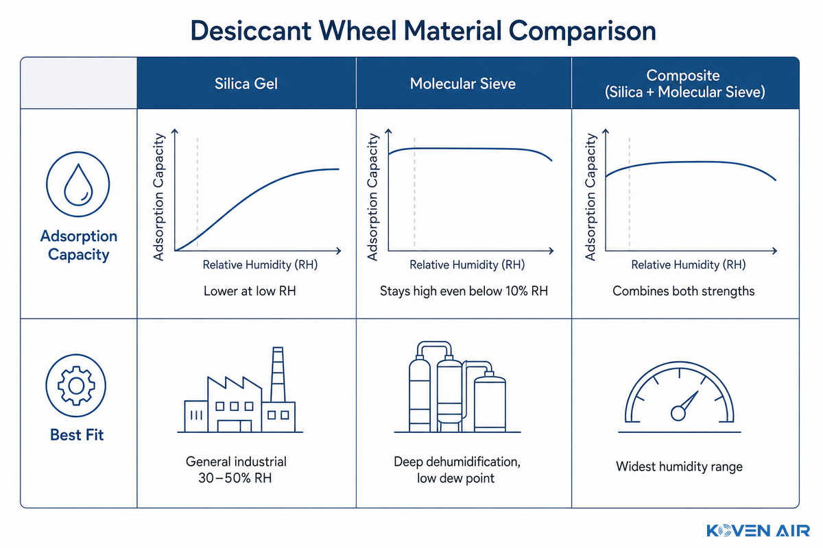 Desiccant Material Types at a Glance — Koven Air