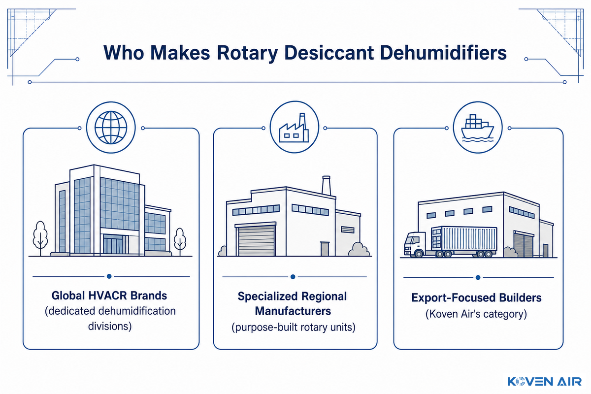 Who Makes Rotary Desiccant Dehumidifiers? — Koven Air