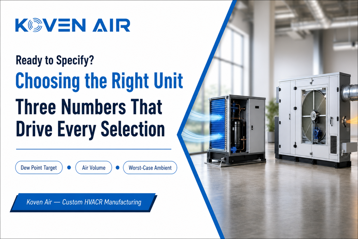 Choosing the Right Rotary Desiccant Dehumidifier for Your Facility — Koven Air