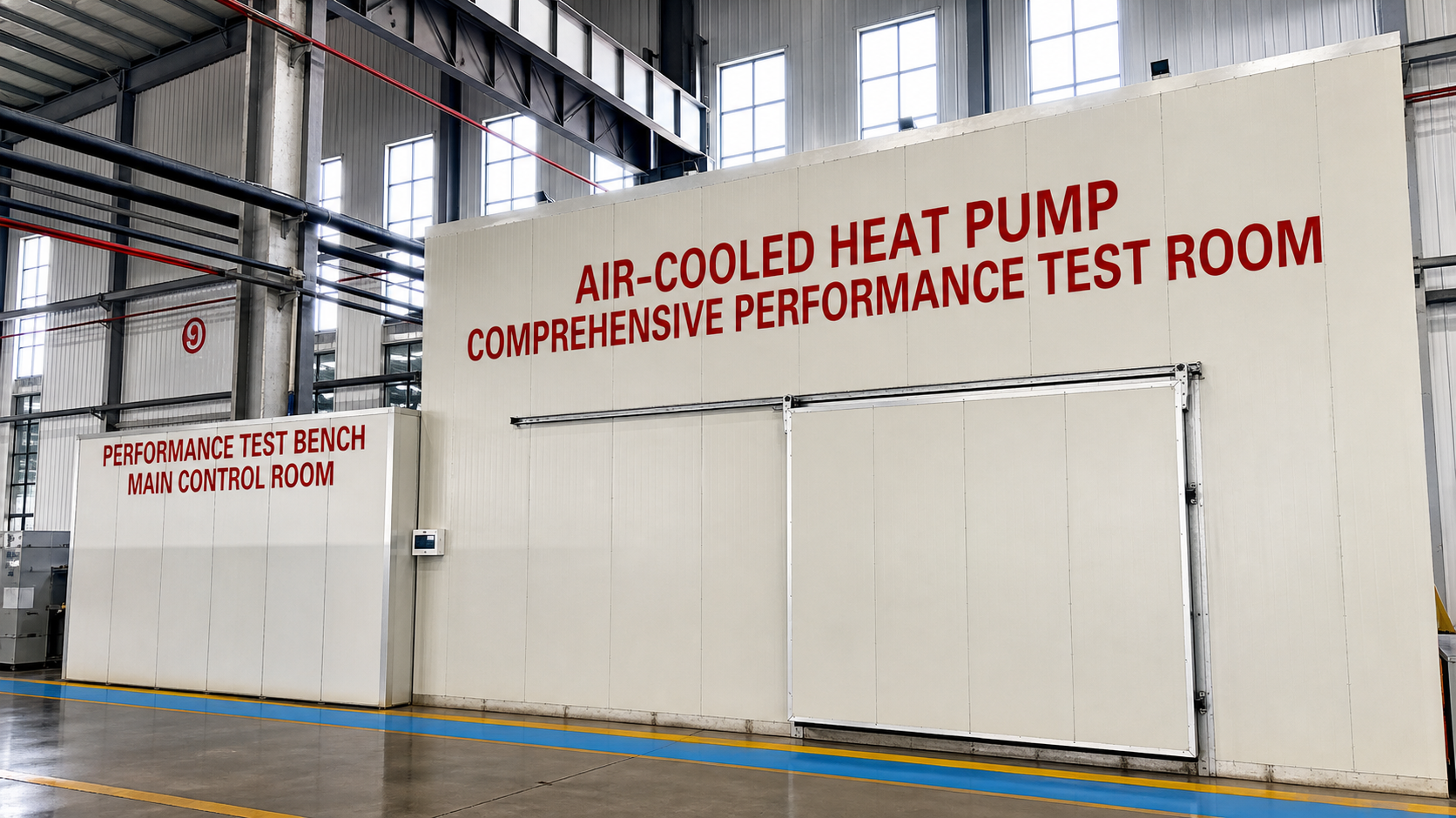 Air-cooled heat pump comprehensive performance test room
