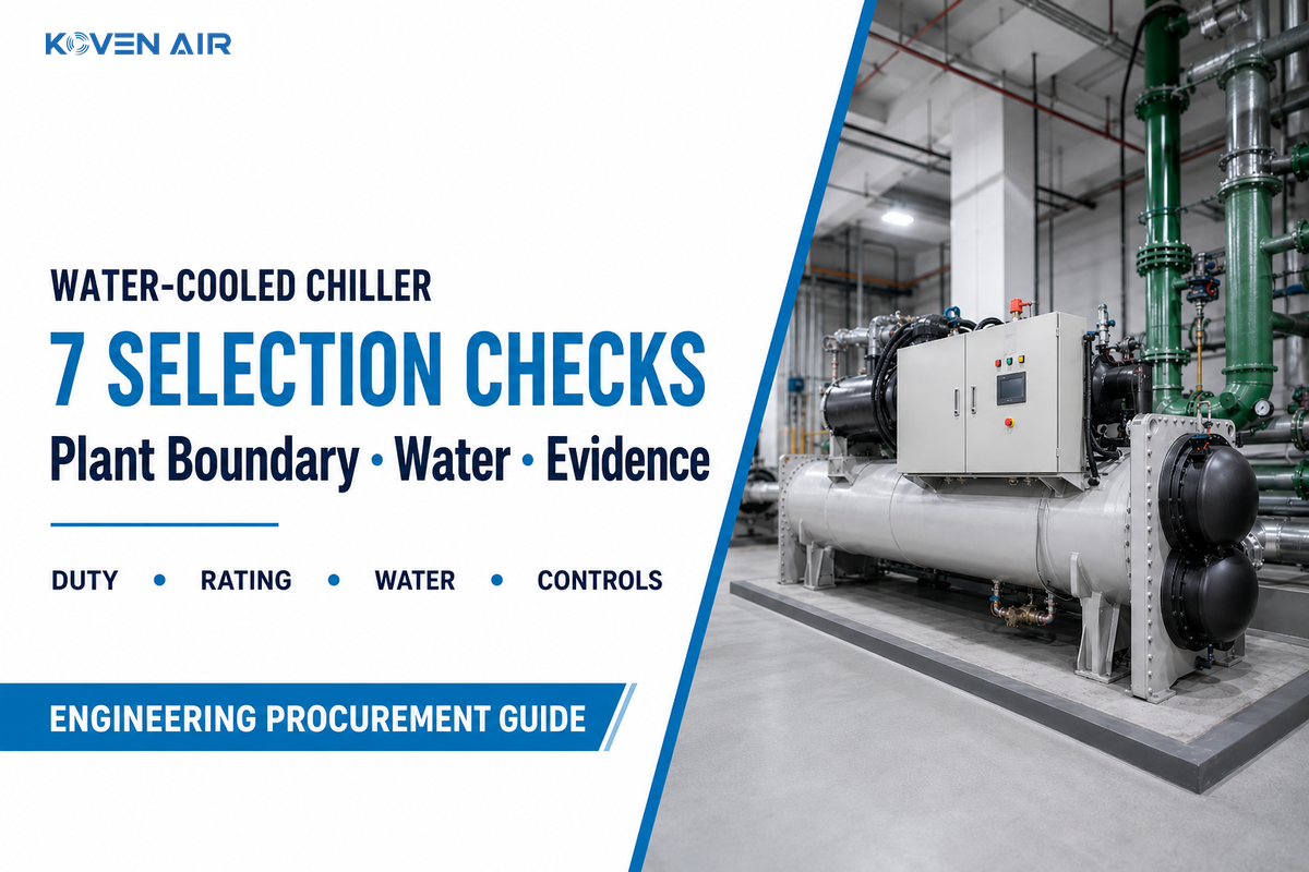 Water Cooled Chiller Guide: 7 Selection Checks That Matter