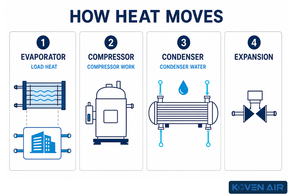 2. How Do Water-Cooled Chillers Work? — Koven Air