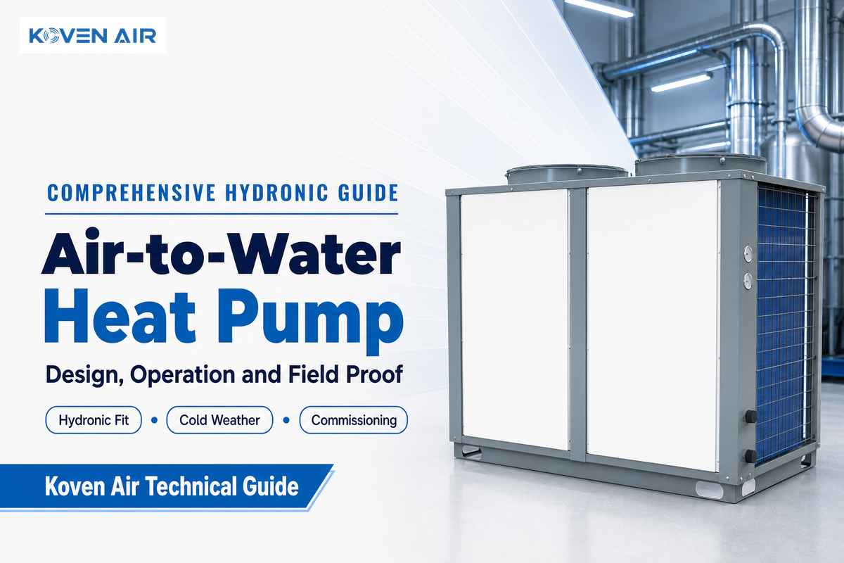 Air-to-water heat pump guide to hydronic fit, cold-weather operation and commissioning evidence