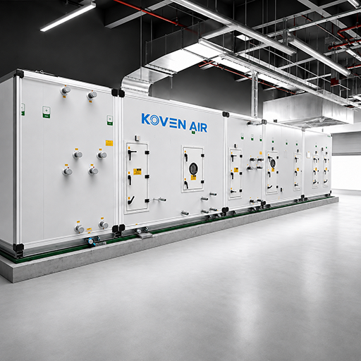 Koven Air modular cleanroom AHU with multiple service sections