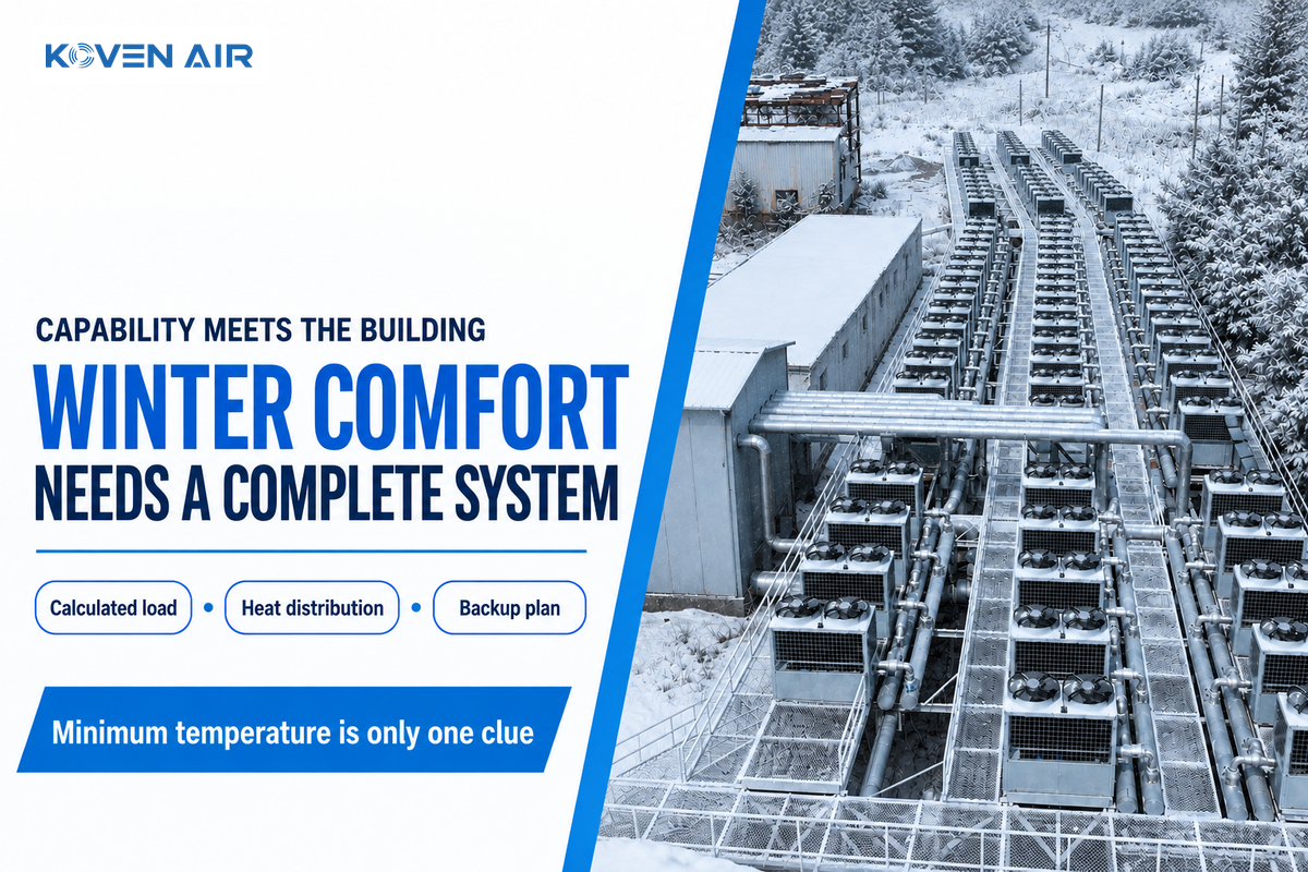 Cold-weather operation still needs load matching, heat distribution and backup planning - PNNL.