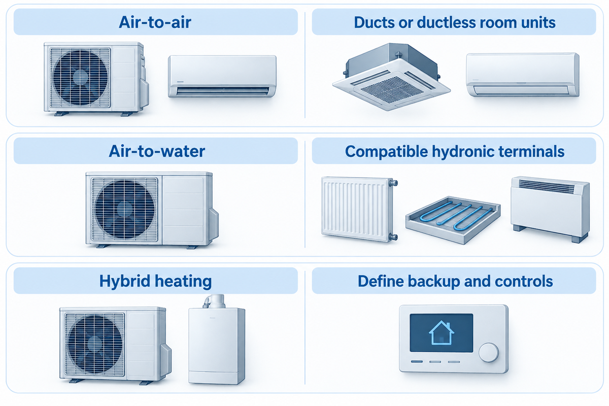 Choose air, water or hybrid architecture around distribution and controls - Natural Resources Canada.