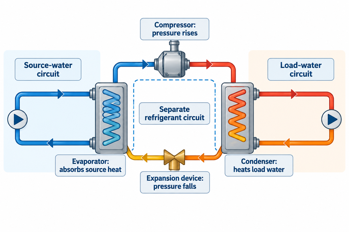 Four refrigerant stages move heat across separate source and load exchangers - Natural Resources Canada.
